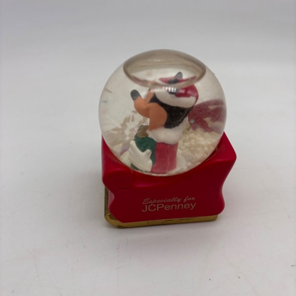 Disney Parks Mickey Mouse Christmas 2003 Sleigh Ride Holiday Mini Snow Globe - Picture 5 of 11